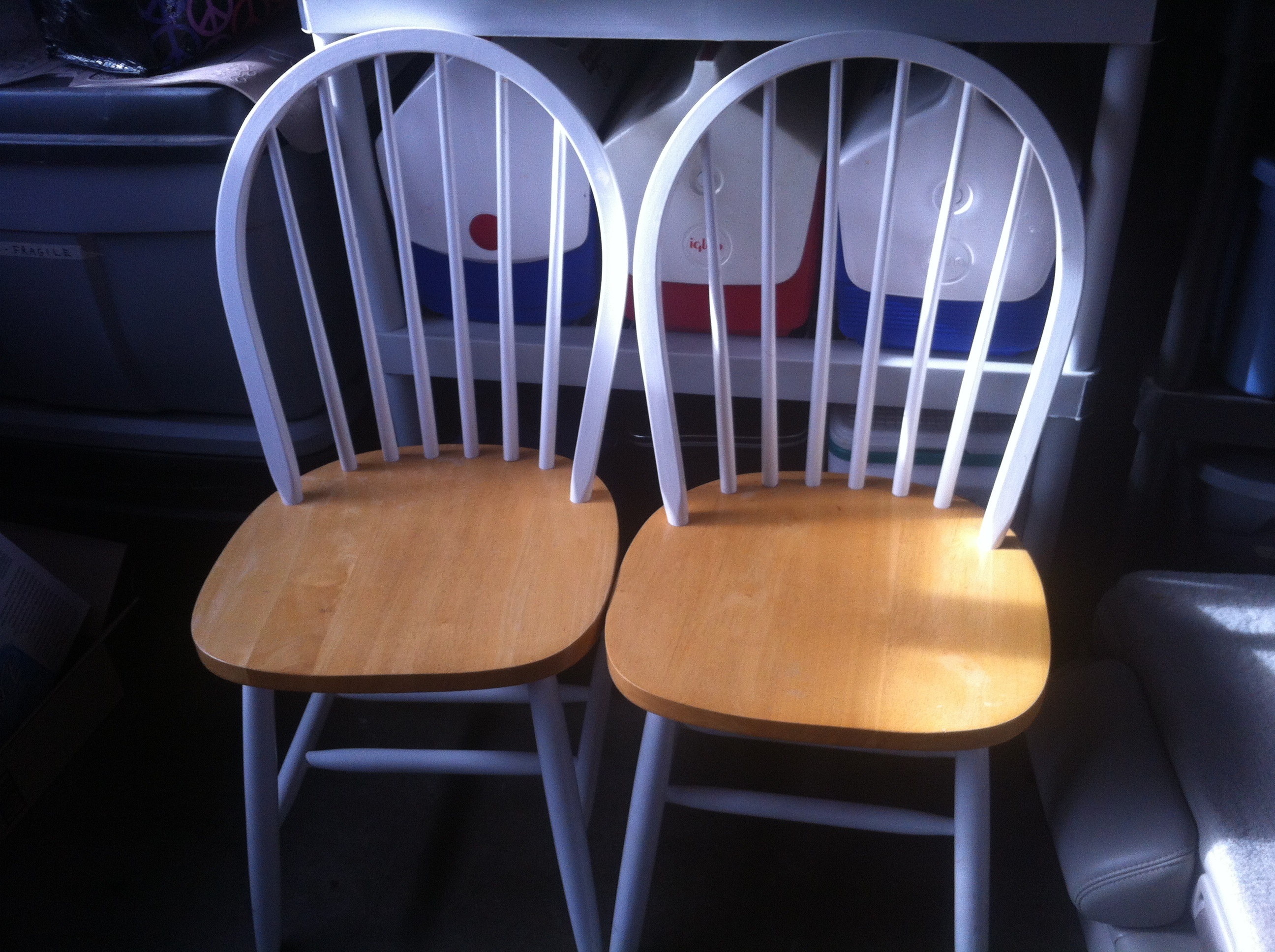 2 kitchen chairs