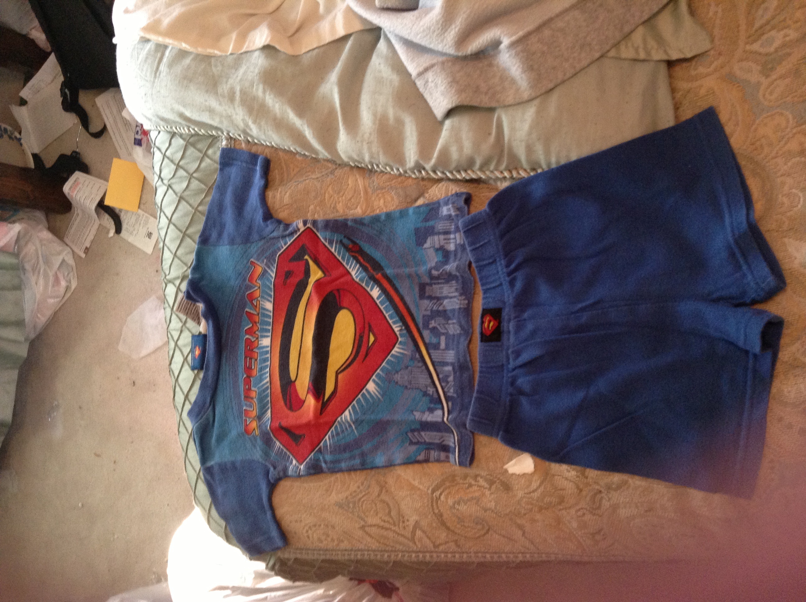 Size 4T Superman shorts pajama set