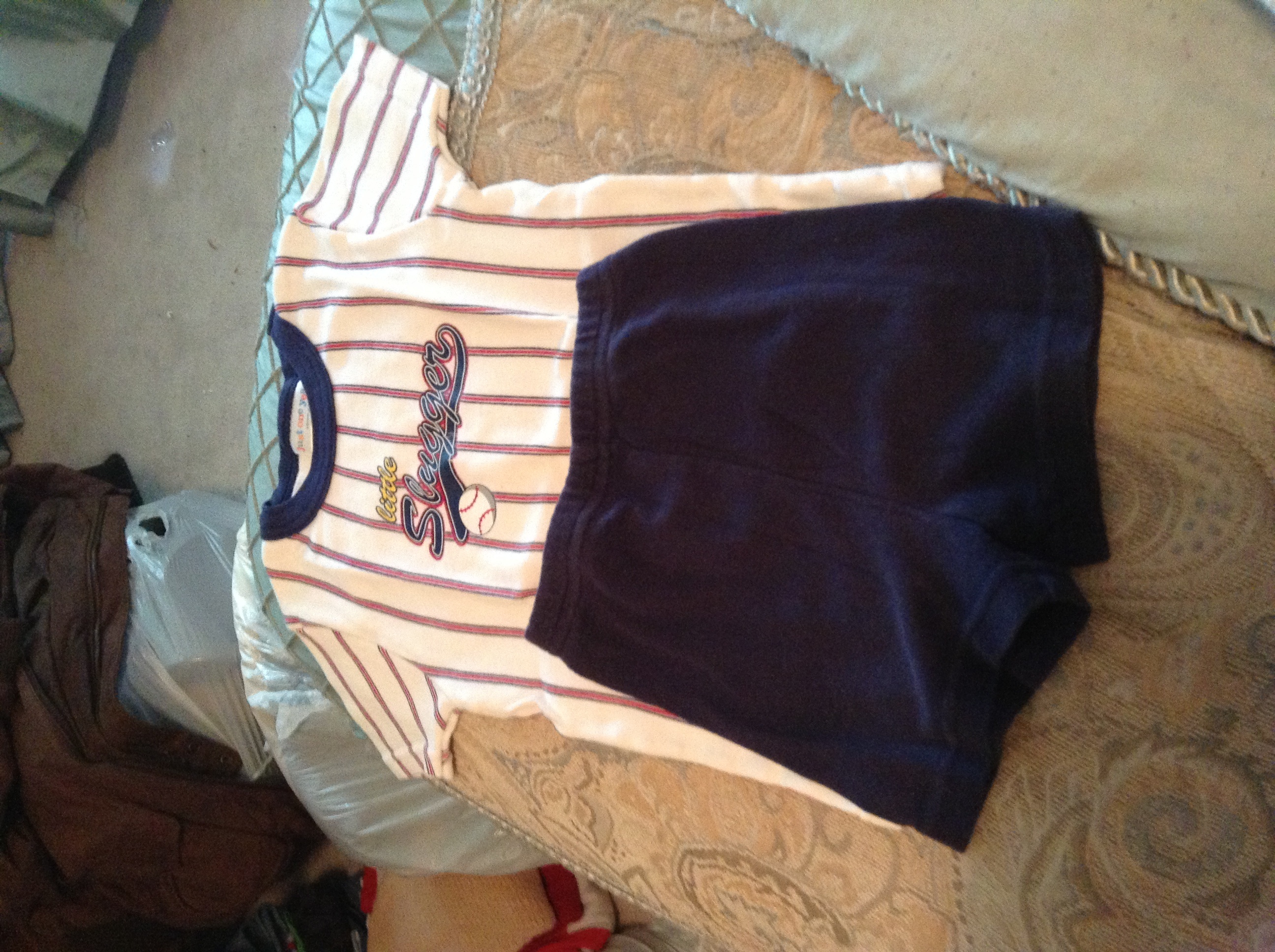 Size 2T Little Slugger pajamas (shorts/short sleeve)