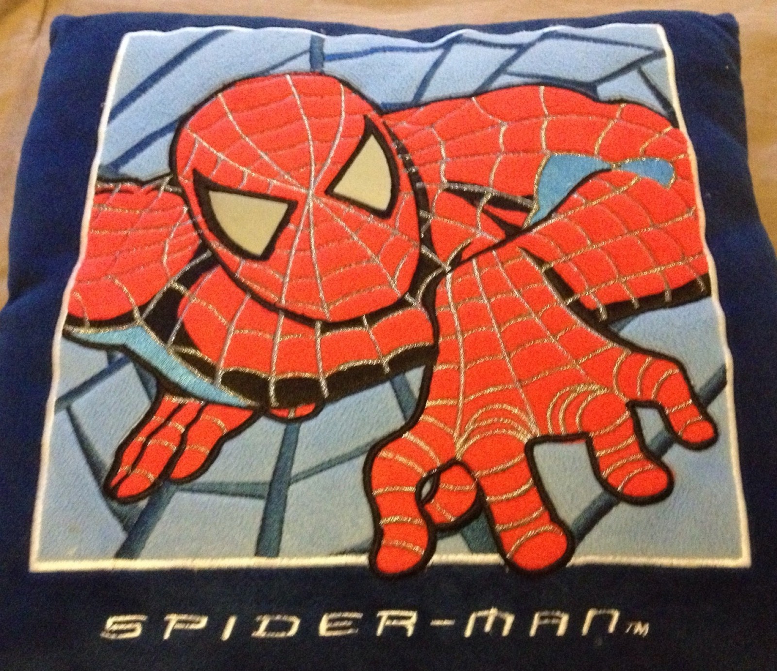 Spiderman Plush Decorative Throw Pillow 15\" X 15\"
