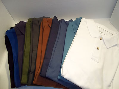 10 Eddie Bauer Polo Shirts- Men\'s size medium