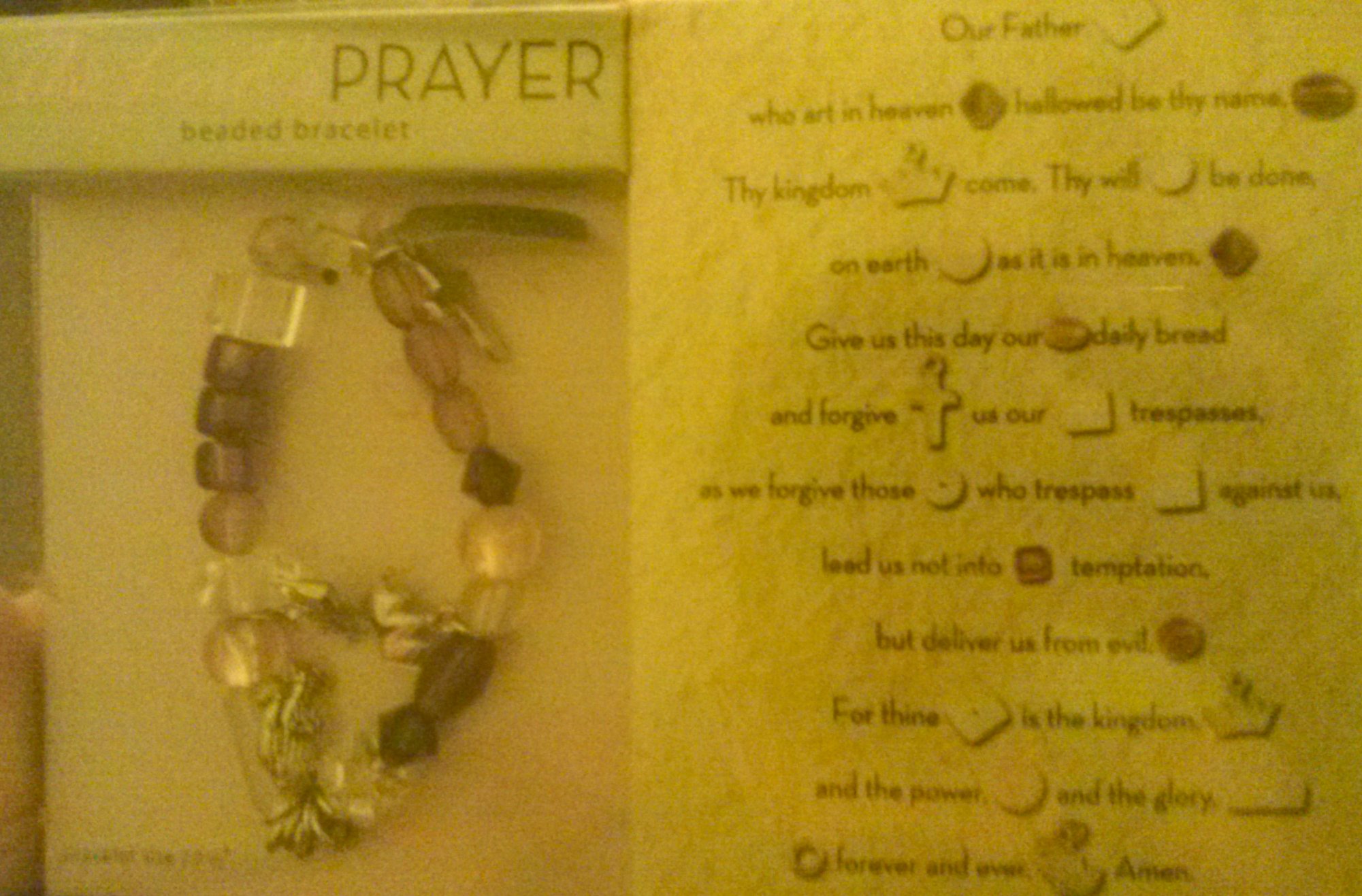 The Lord\'s Prayer Beaded Bracelet