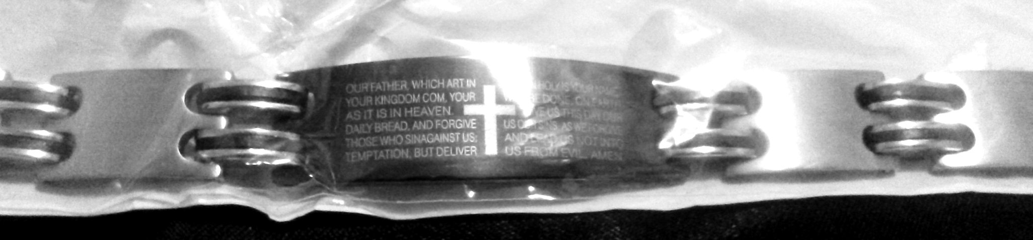 Lord\'s Prayer Mens bracelet