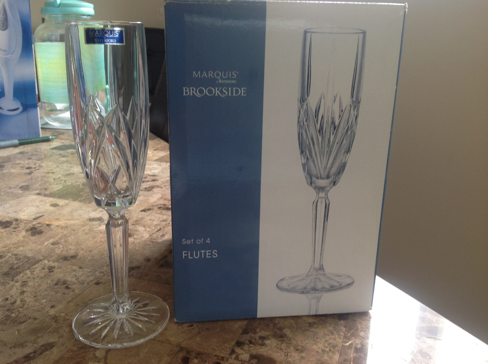 Marquis Waterford Brookside Champagne Flutes, set of 4