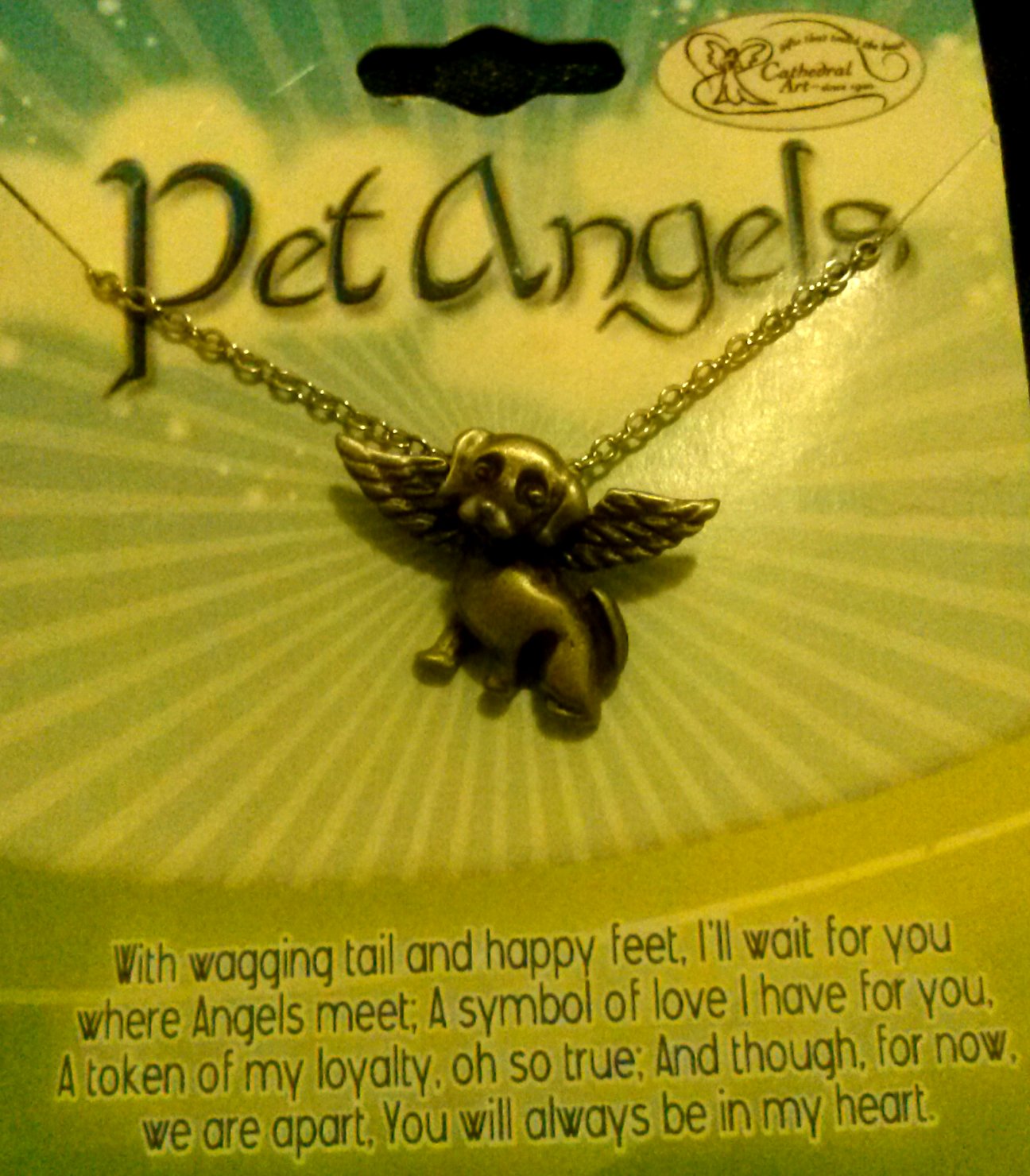 Pet Dog Angel Necklace