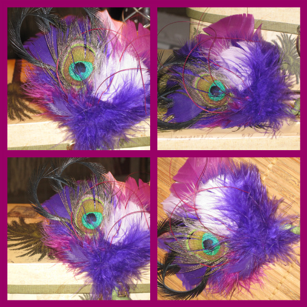 Peacock Feather Groom Boutonniere - NEW