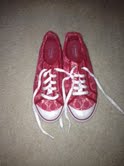 Red Coach tennis shoes