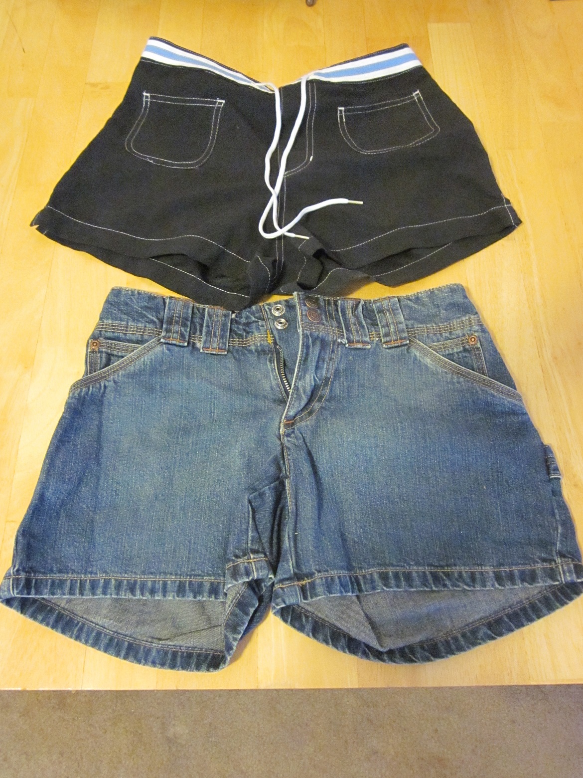 Two Pairs of Shorts - Small (5/7) and Size 1