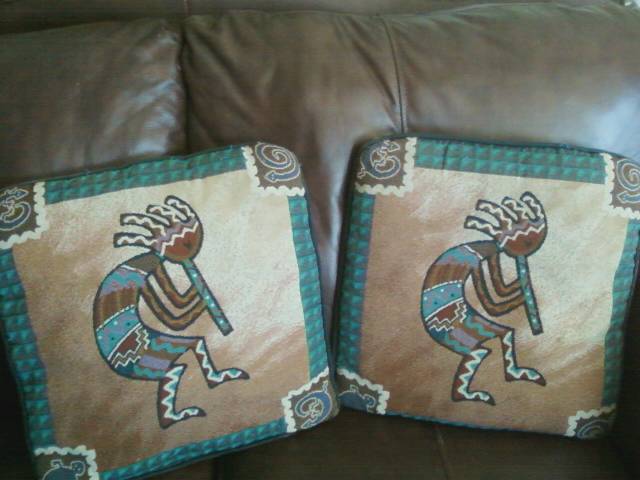 Two southwestern pillows