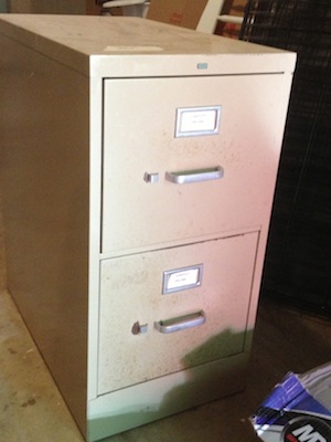 Metal 2 drawer Filing cabinet