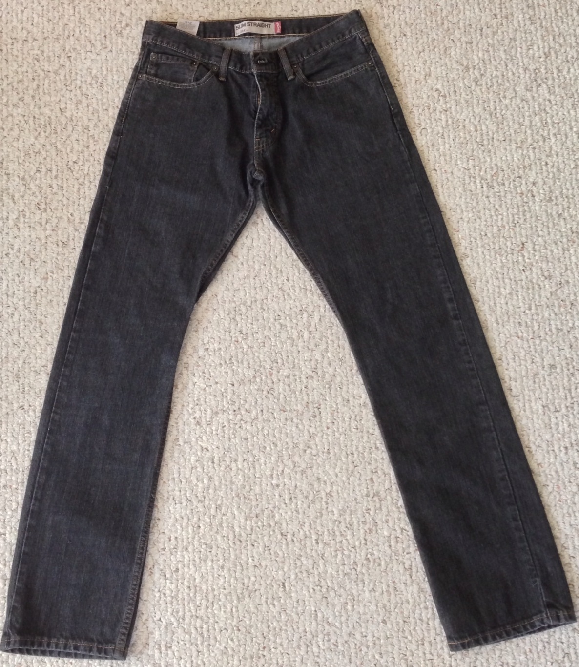 Levi\'s 514 Slim Straight Black Jeans