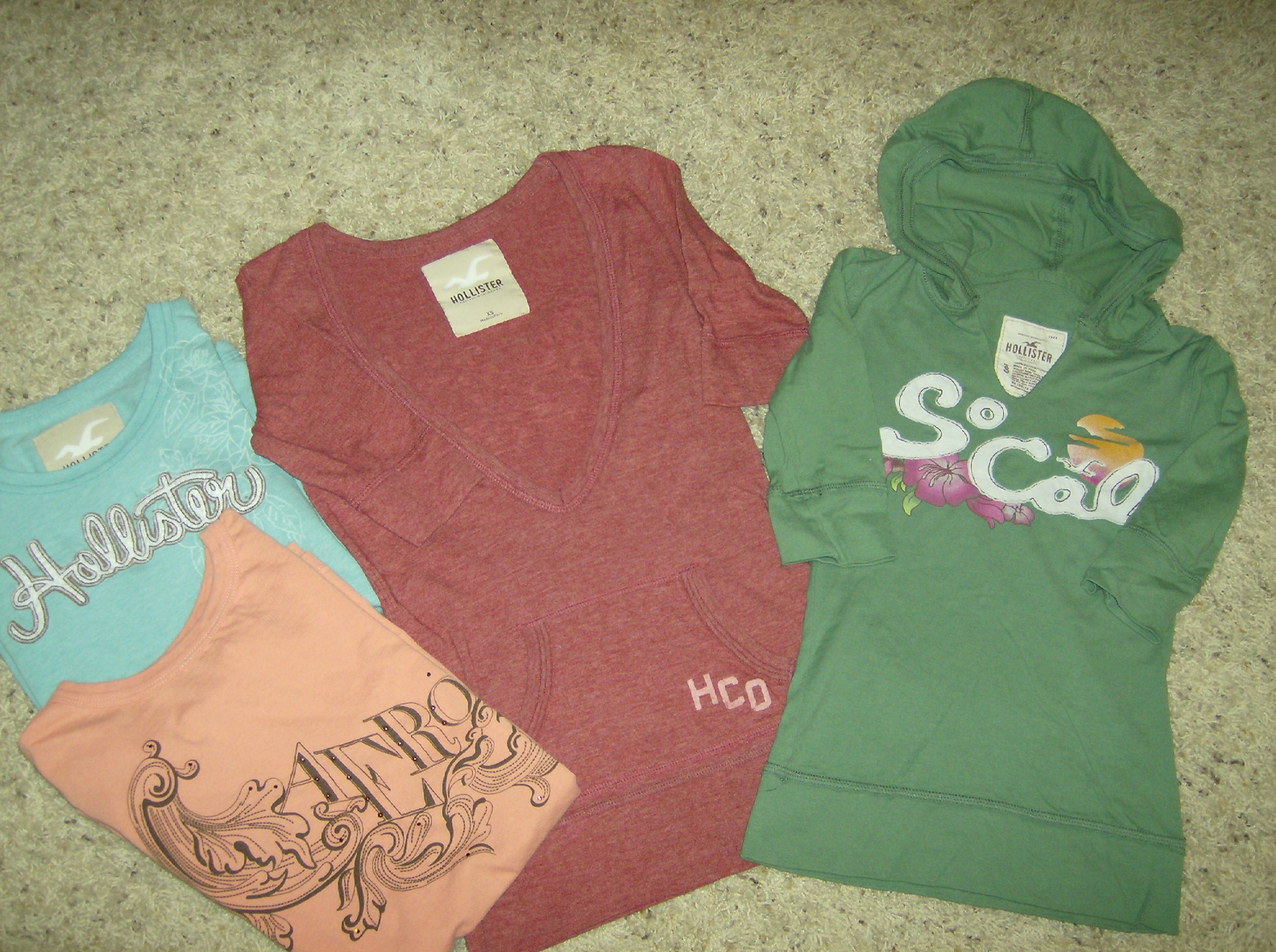 Girls Miss\'s Shirts lot of 4 Size XS S