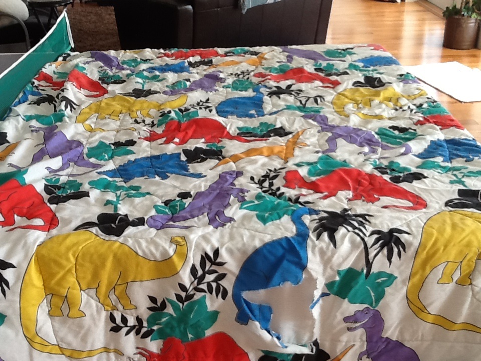 Dinosaur comforter $4