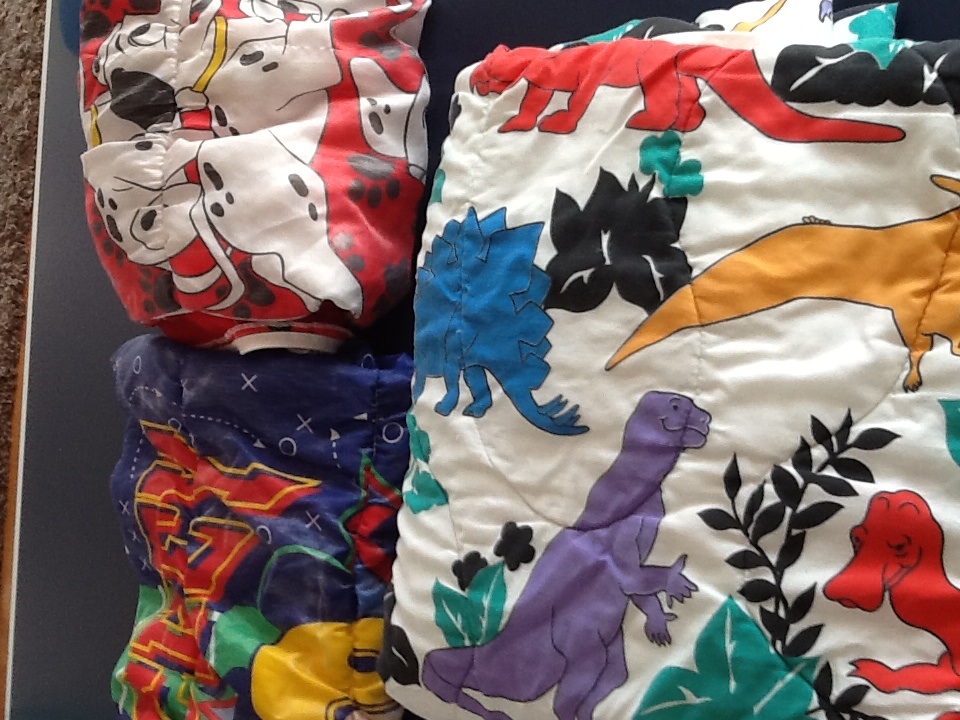 Kids sleeping bags and comforters $7 for all three