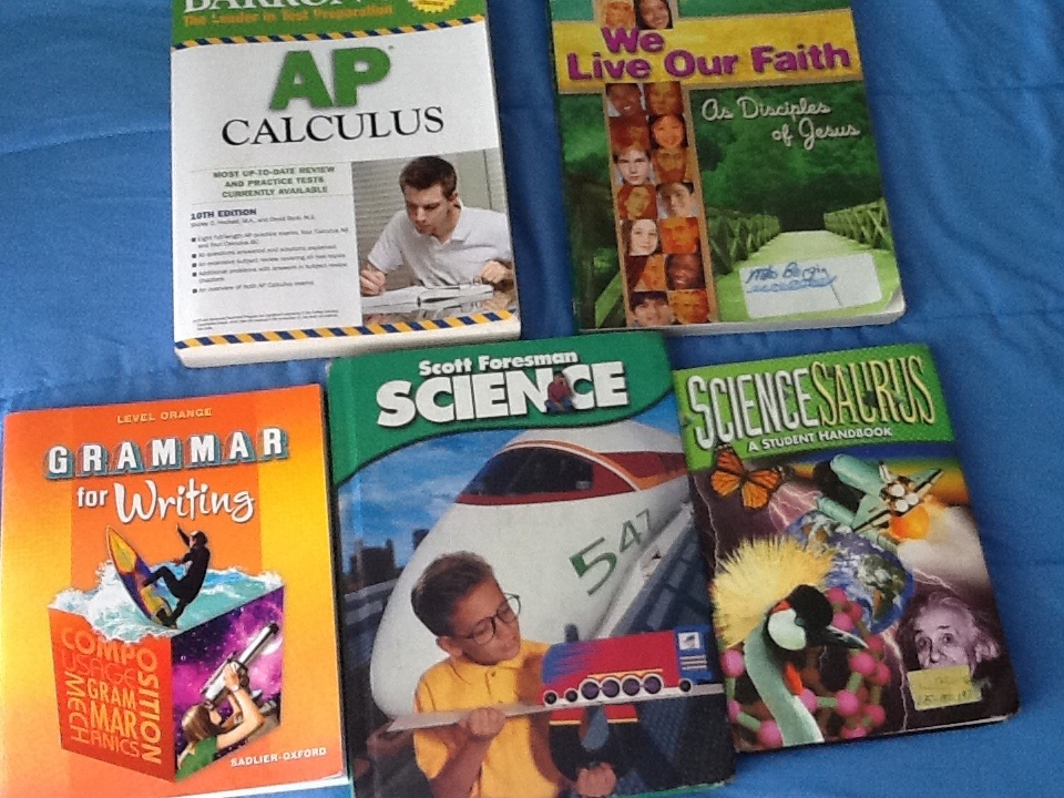 Middle school and highschool textbooks