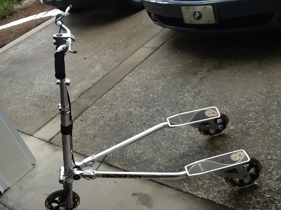 Two trek 3- wheeled pedal scooters for $20