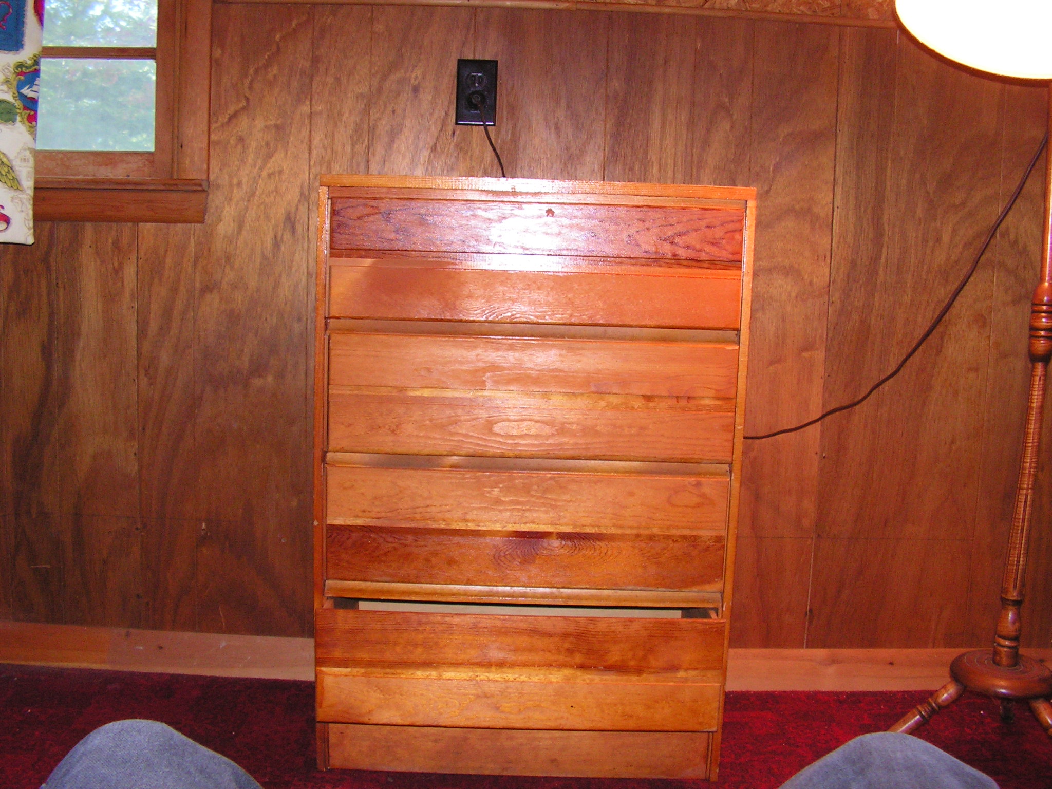 Wood 4 drawer Chest - - - > SOLD?