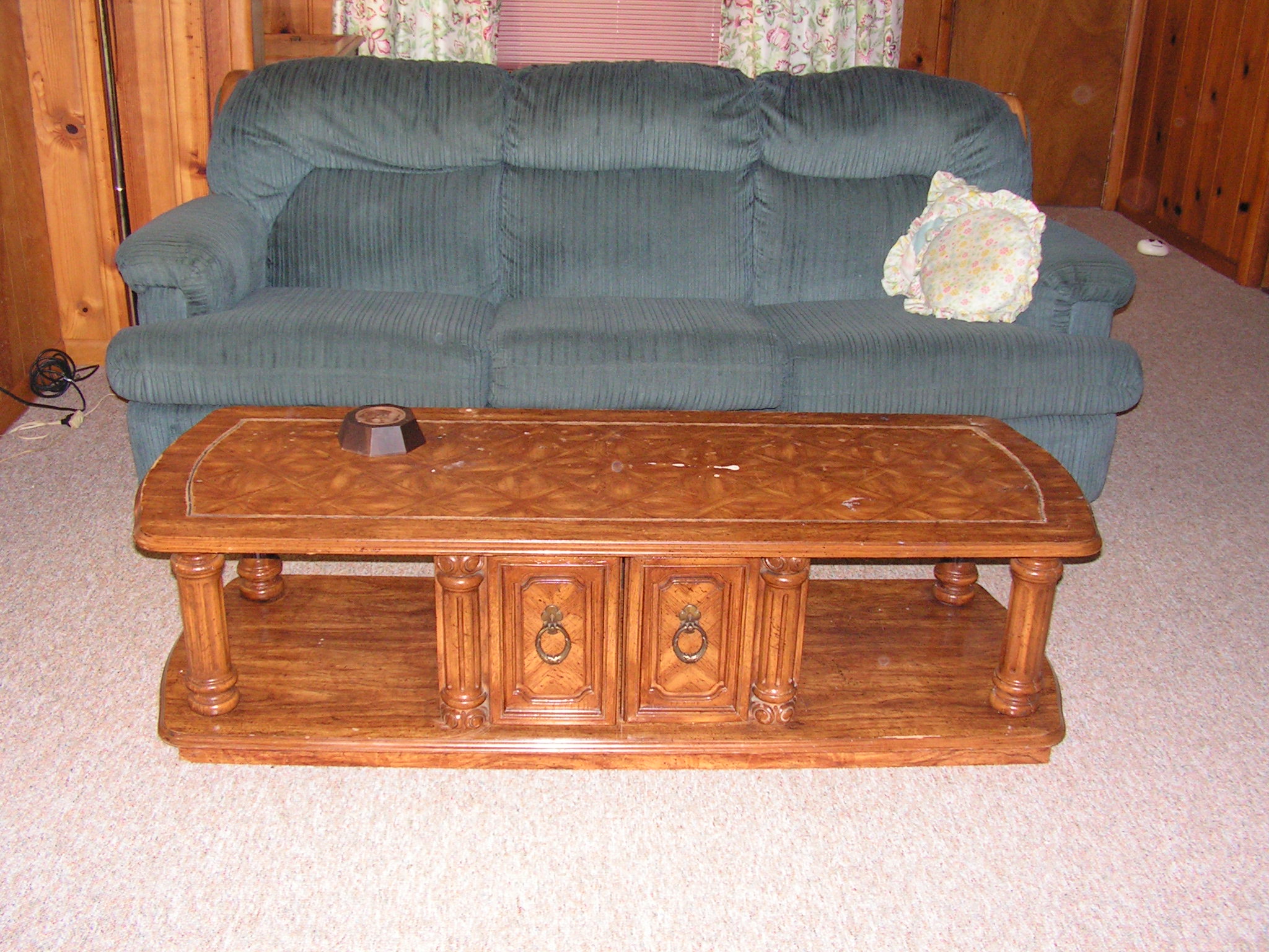 ! Coffee Table - FREE with Couch (pictured), Chair & Ottoman set