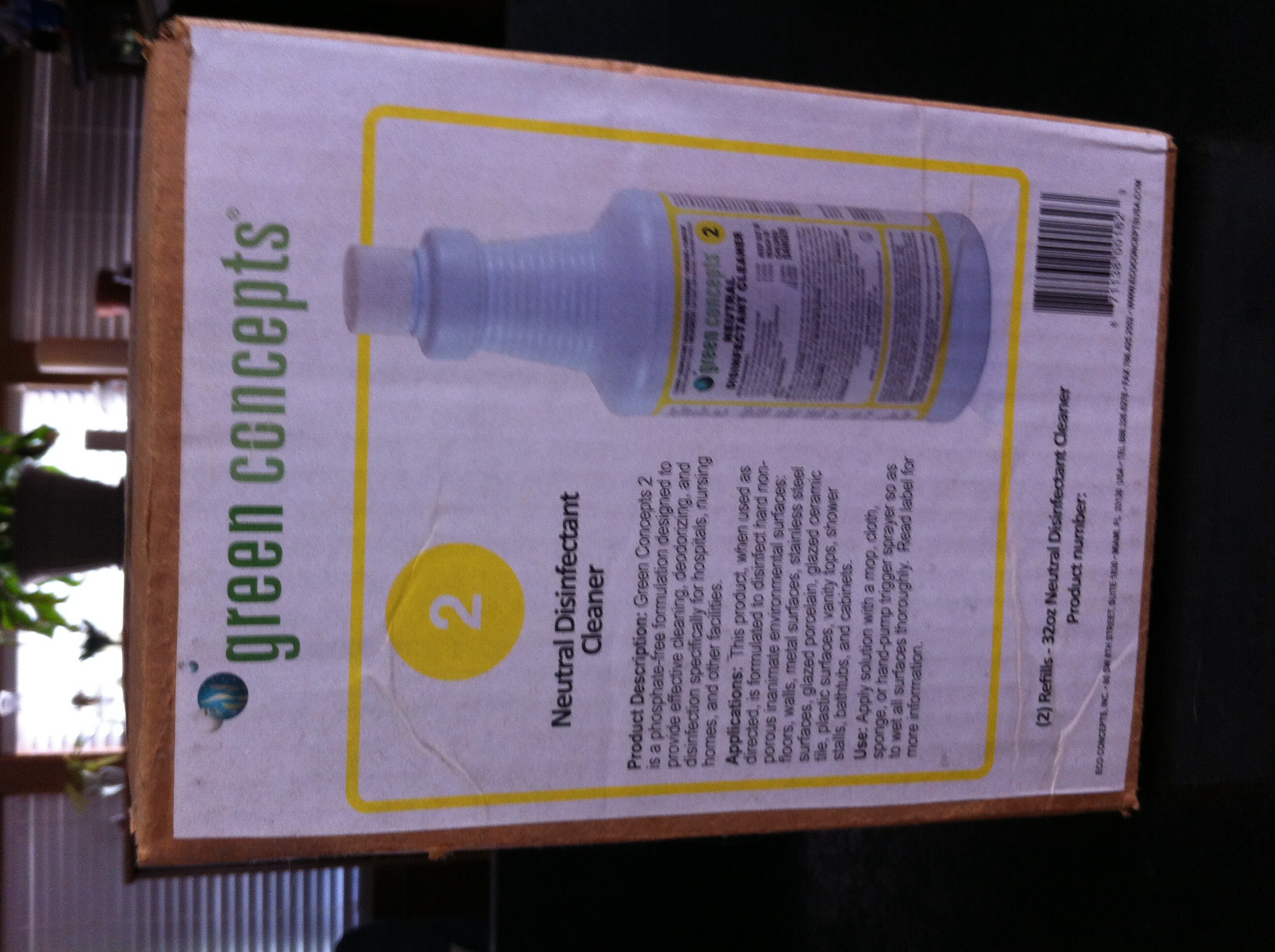 green concept disinfectant cleaner