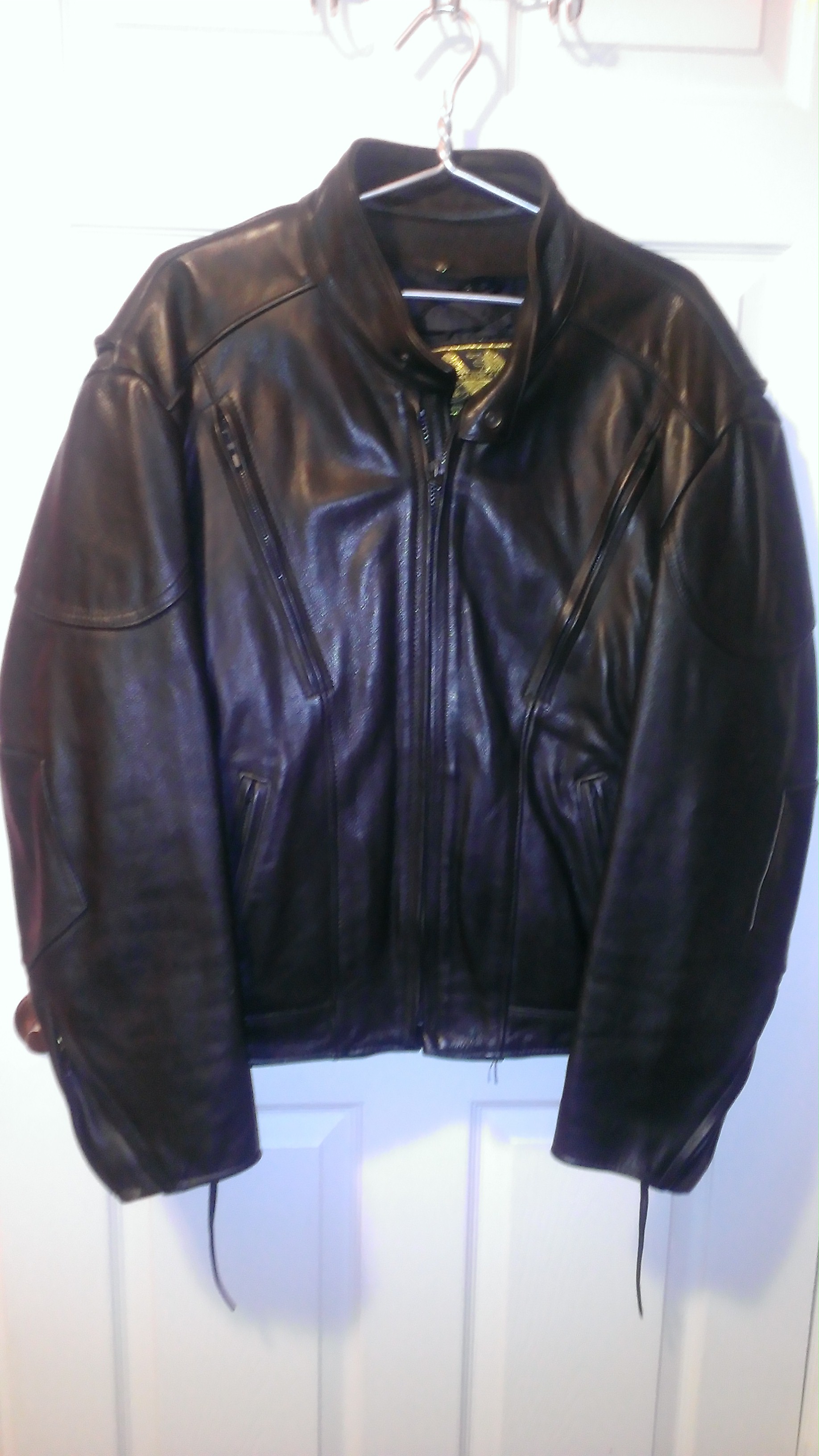 Men\'s Black Leather Jacket  size 50
