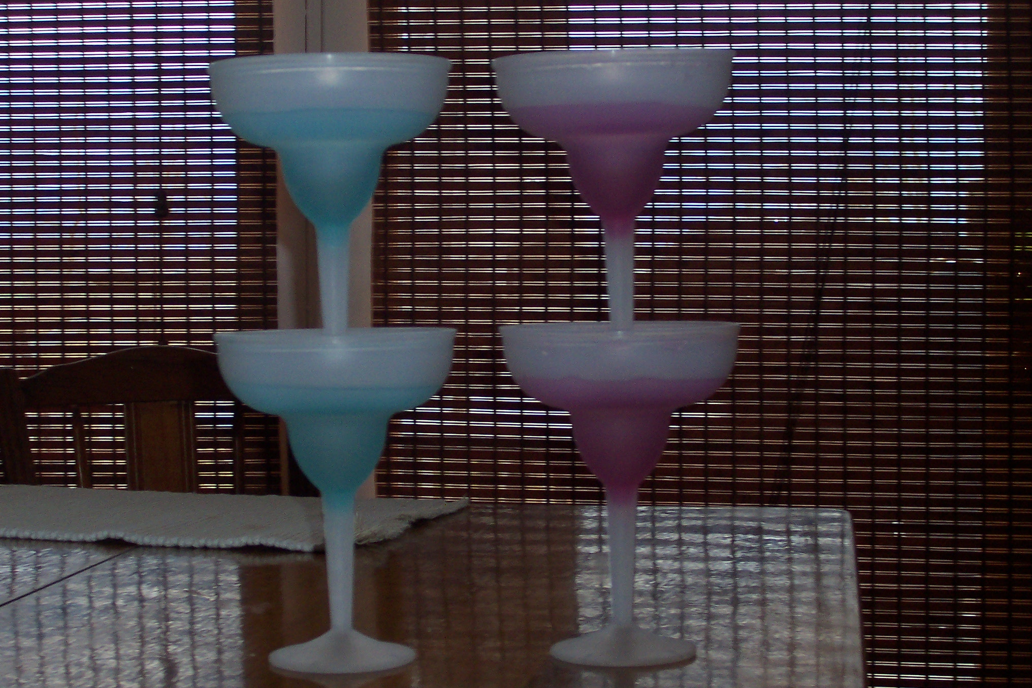 Freezable martini glasses