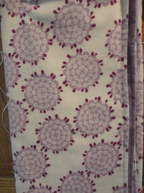 Purple flannel baby blanket