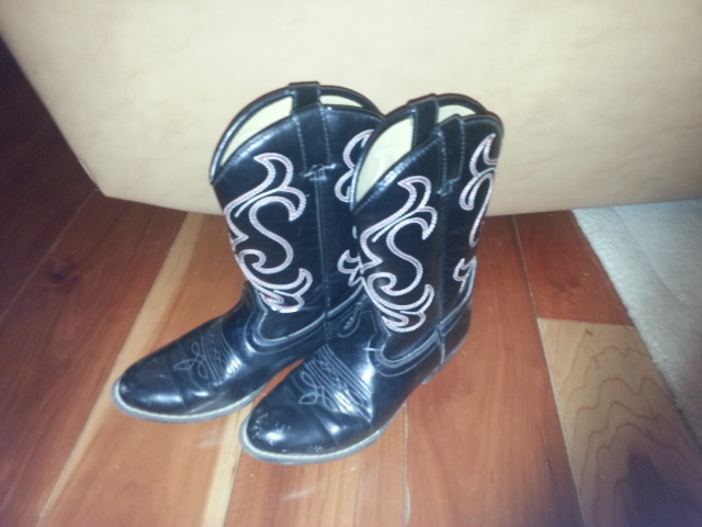 Cowboy Boots Black Size 2