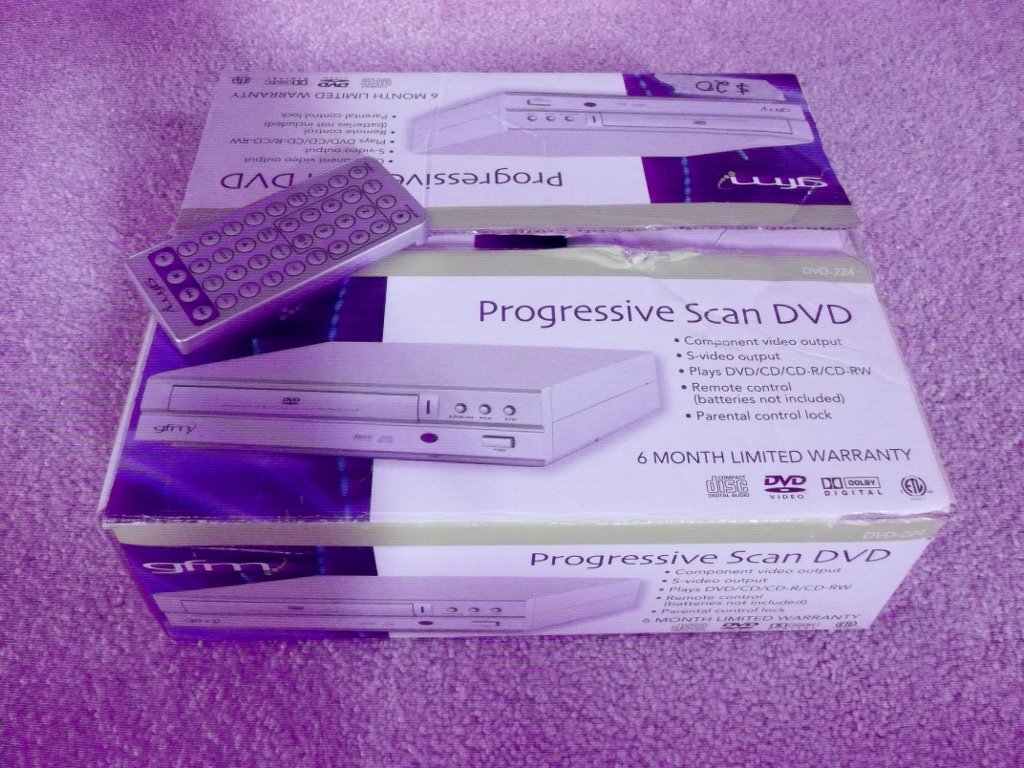 gfm Progressive Scan DVD Player w/Remote (Model DVD-224)