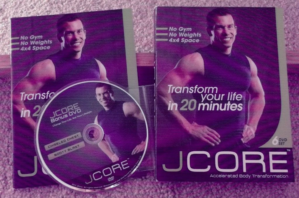 JCORE 20 Minute Body Transformation 7 DVD Workout Set