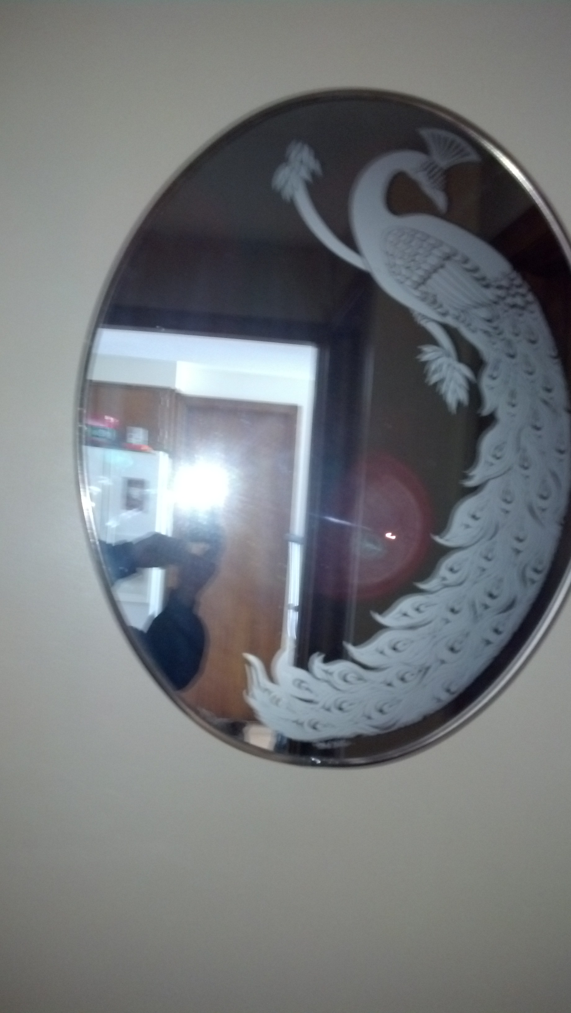 peacock mirror
