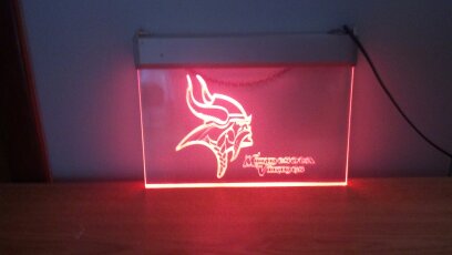 Neon Minnesota Vikings Bar Light