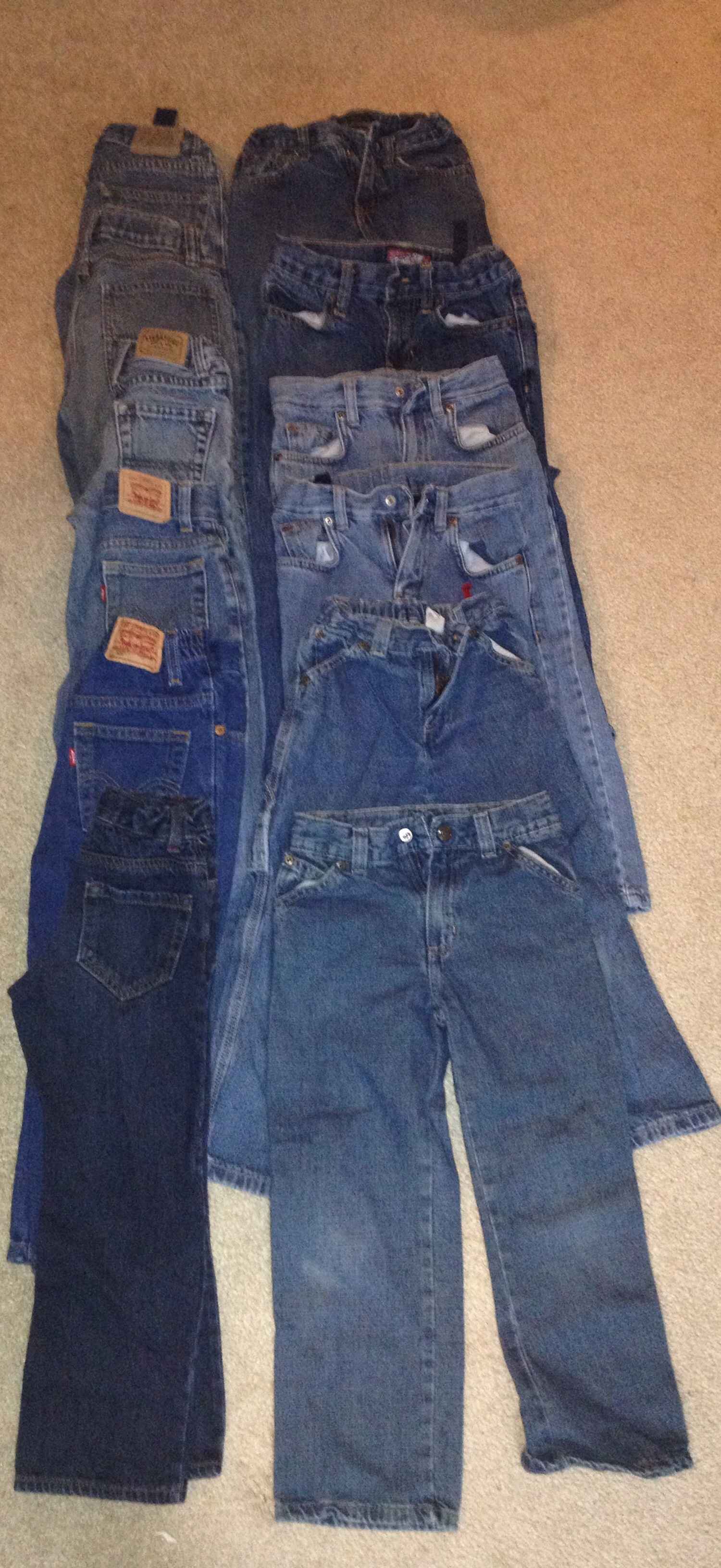 12 pairs Boys Jeans size 6