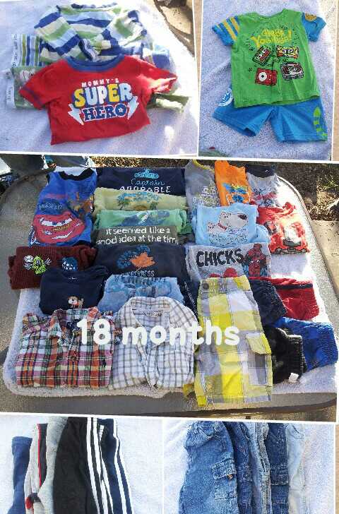 Boys Clothes 18 months 35 items