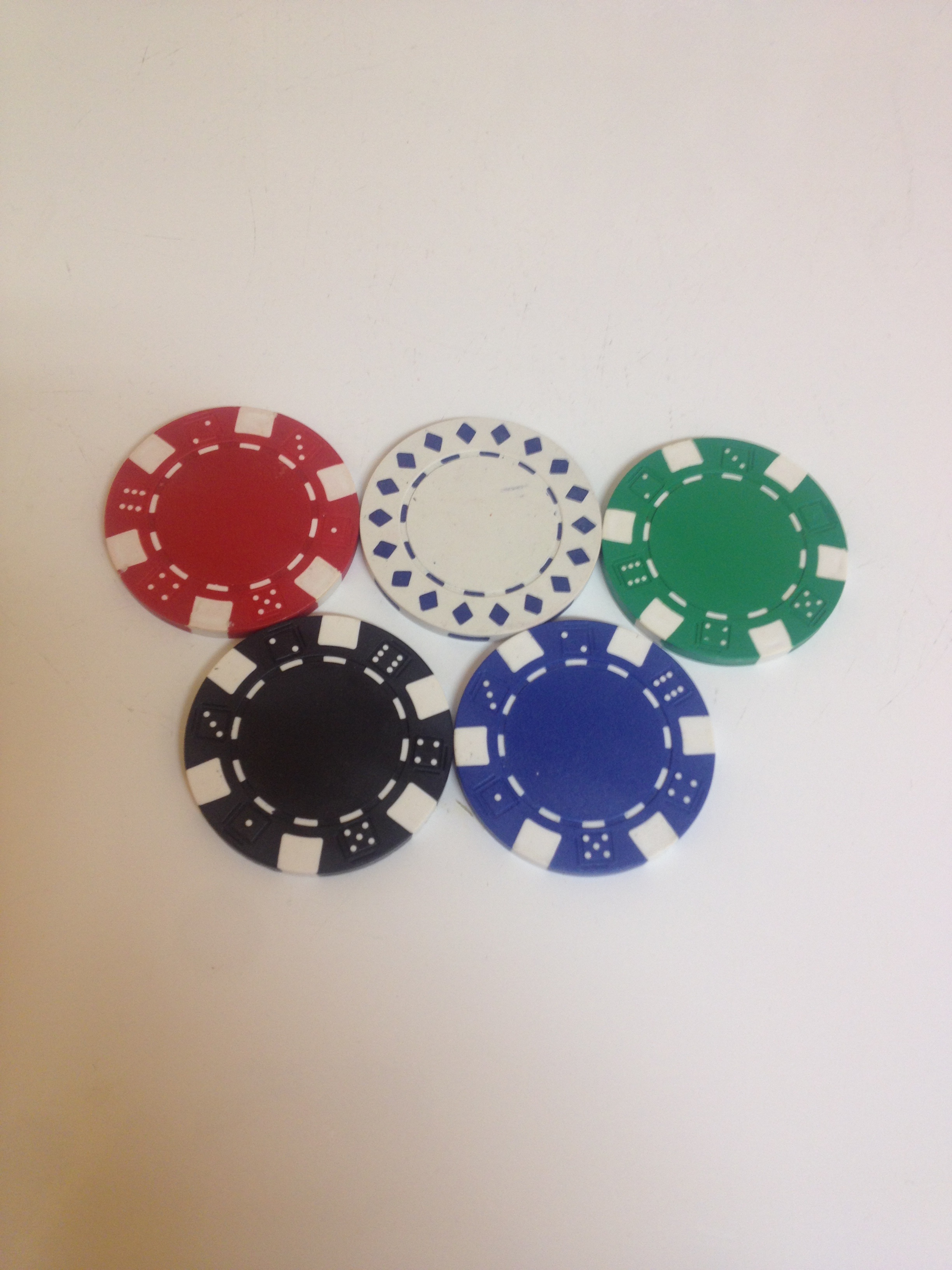 Clay poker chips