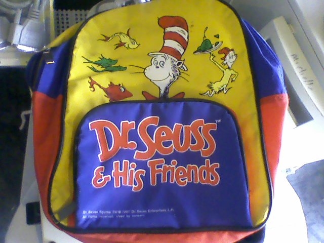 bookbag Dr. Suess Childrens Bookbag