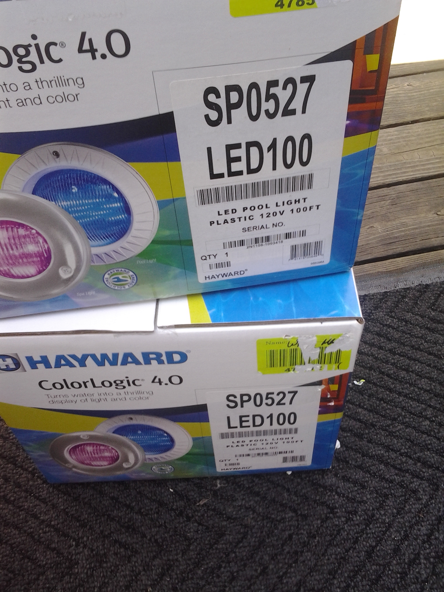 2-Hayward ColorLogic 4.0LED 120V Swimming Pool Lights 100ft cord
