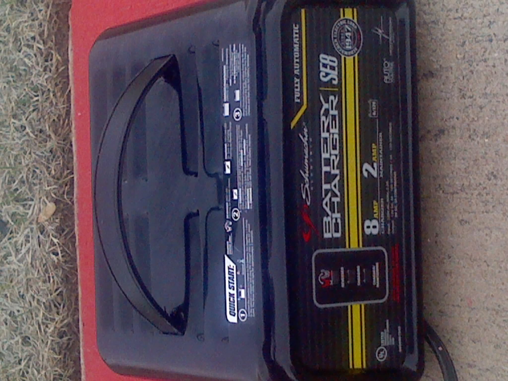 car battery charger in box