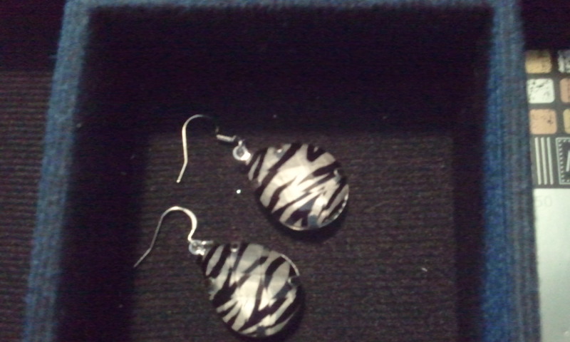 Zebra Looking Fashion Earrings