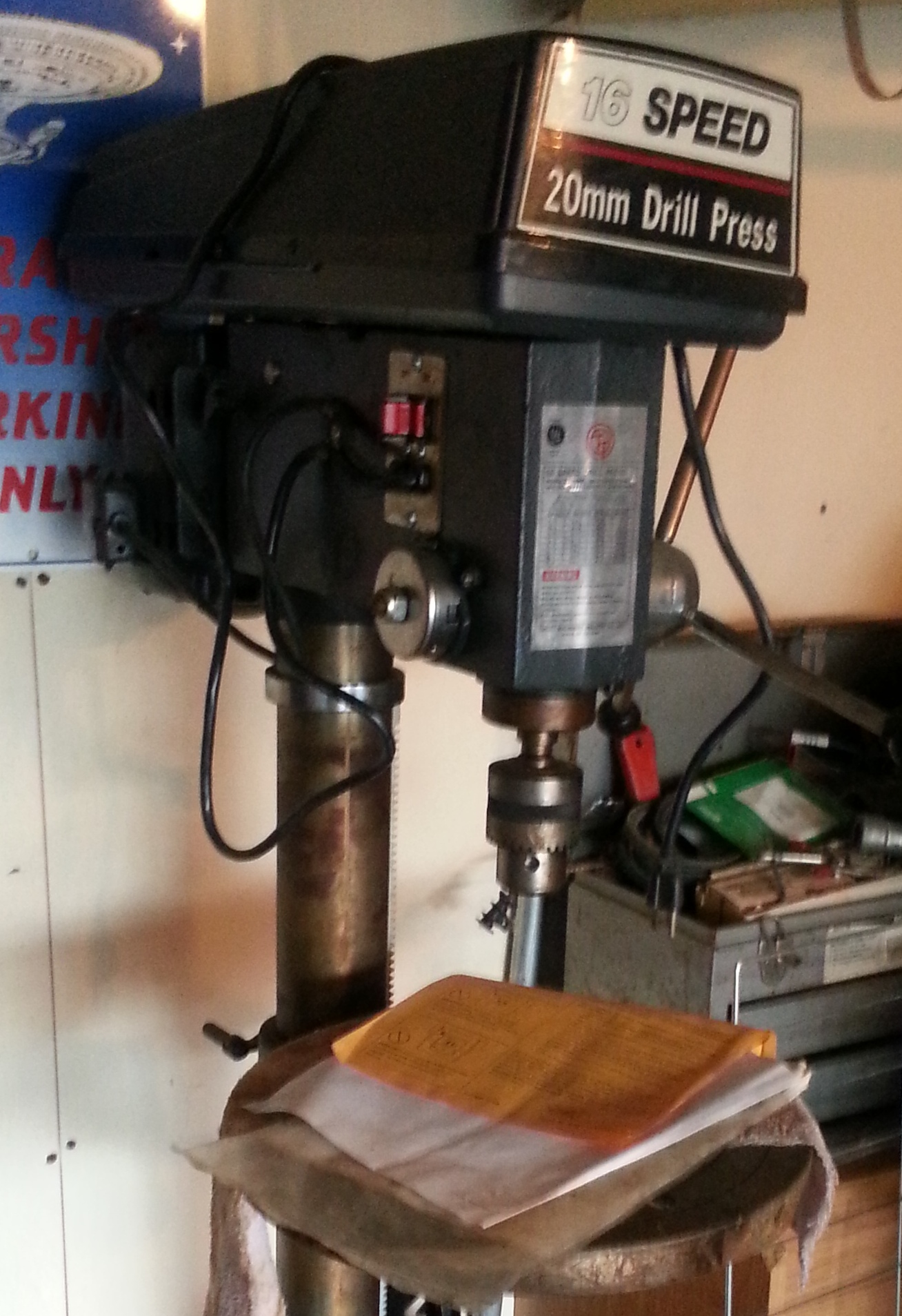 16 Speed 20mm Drill Press (Floor mount)