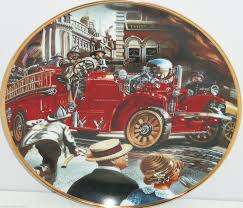 Fire Truck MuseumCollector Plate - 1922 Ahrens Fox