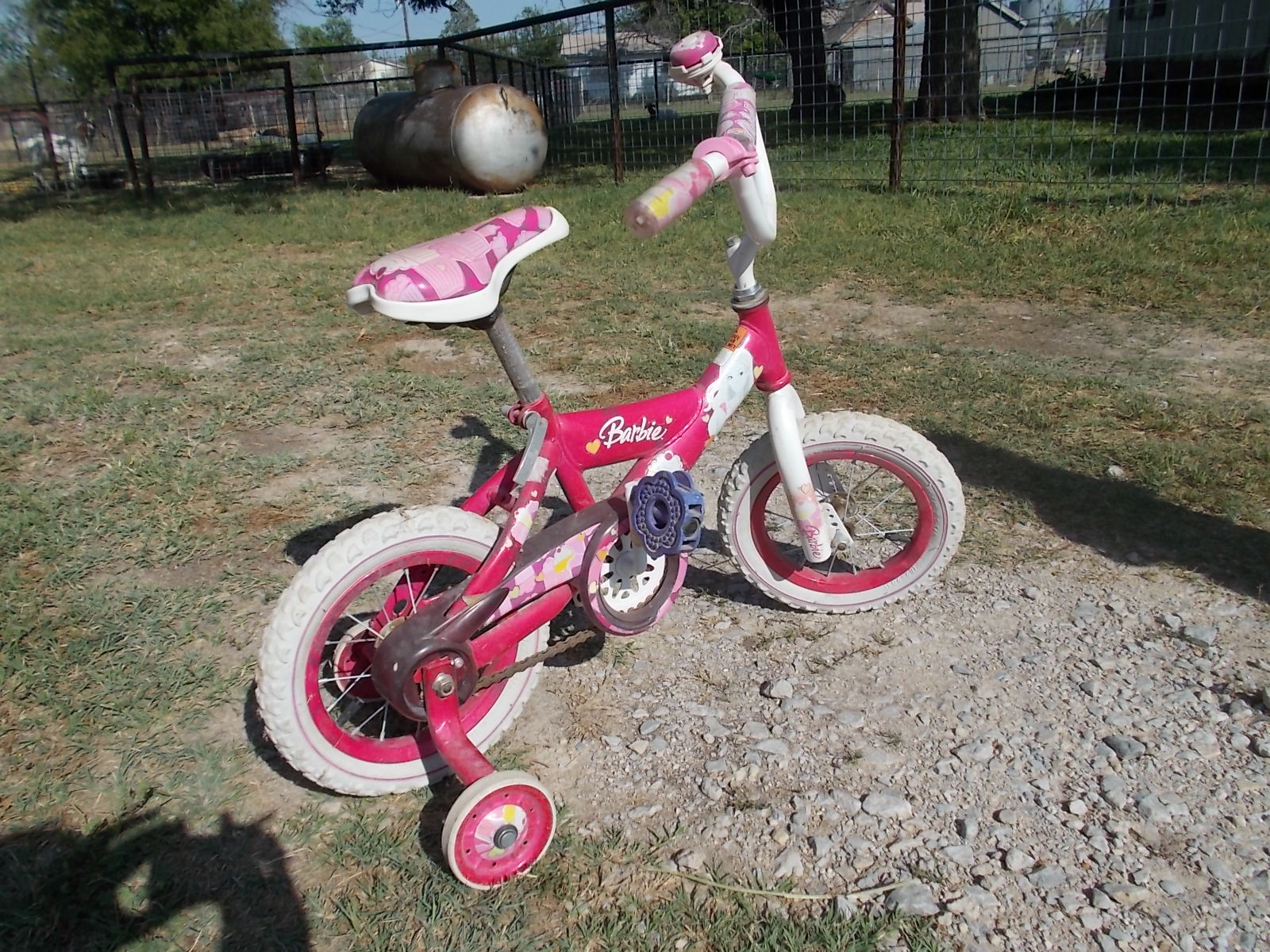 Girls Barbie starter bike