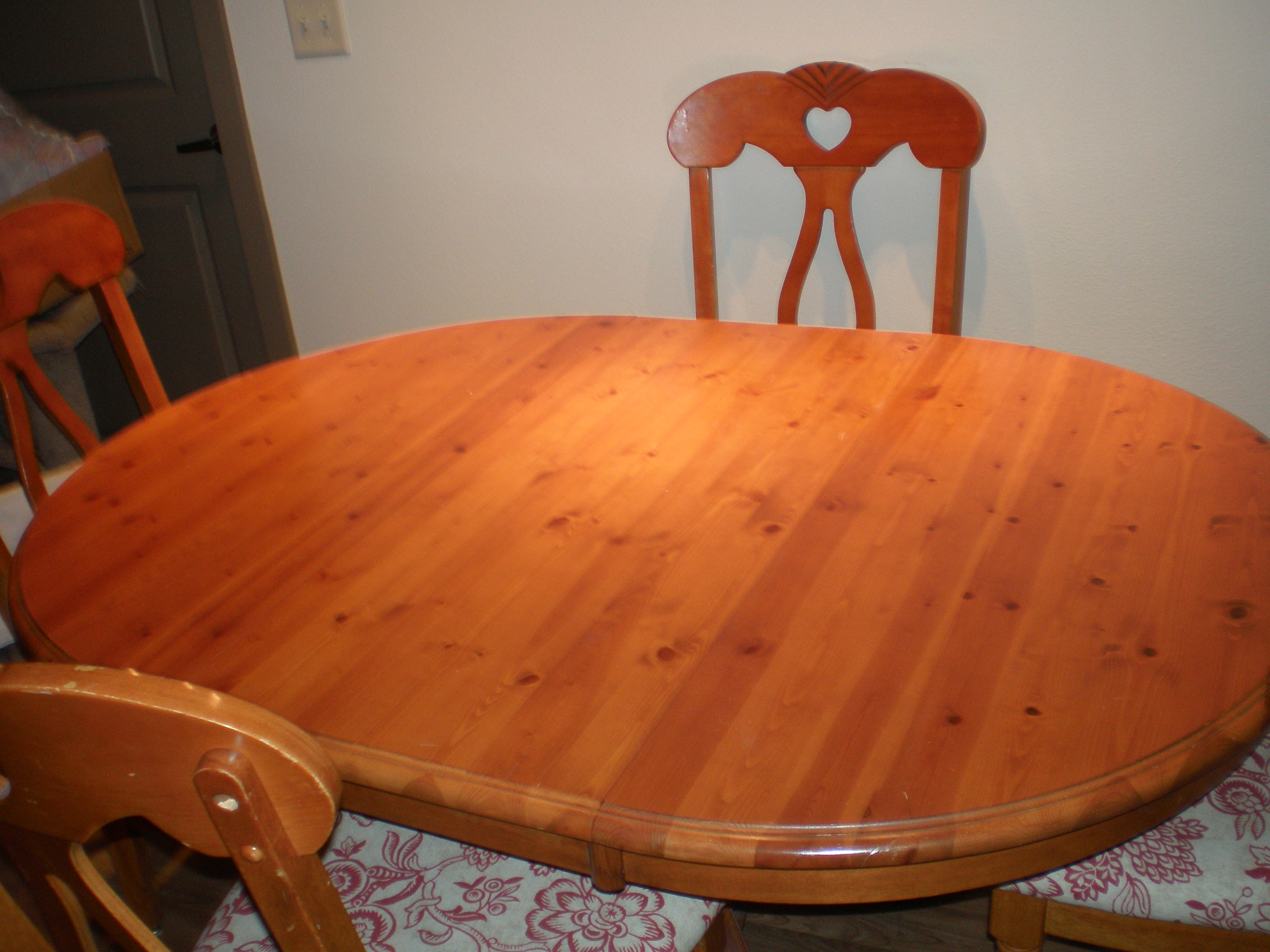 Solid Wood table and 4 chairs