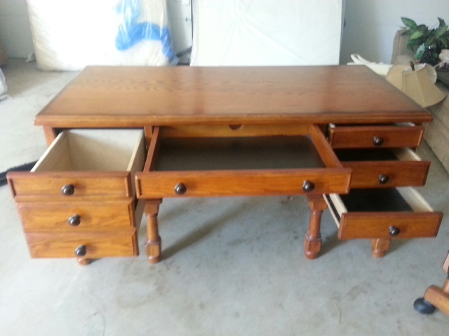 Solid Wood Oak Desk