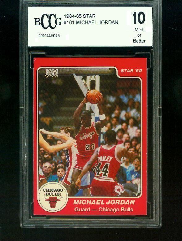 1984-85 Michael Jordan Star Rookie Card BCCG Graded 10