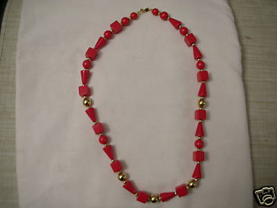 Red and Gold necklace