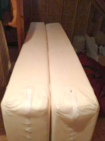 Two 10\" Twin XL Memory foam mattress for sale as set or individu