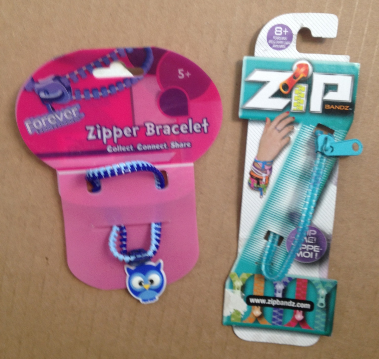 Set of 2 Zipper Bracelets (Set of #7)