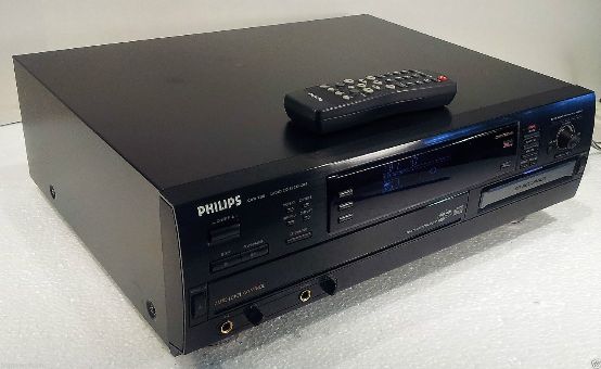 PHILIPS CDR785 3-Disc Player Changer & CD Recorder Deck w/ Remote