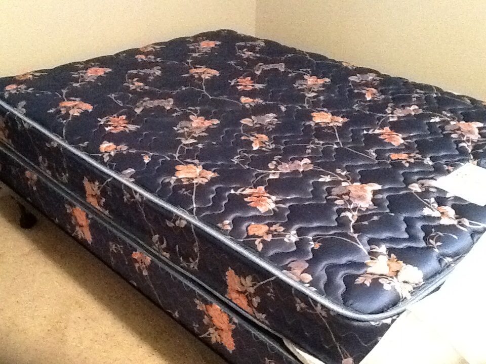Full size box spring, mattress  (Sealy posture form)
