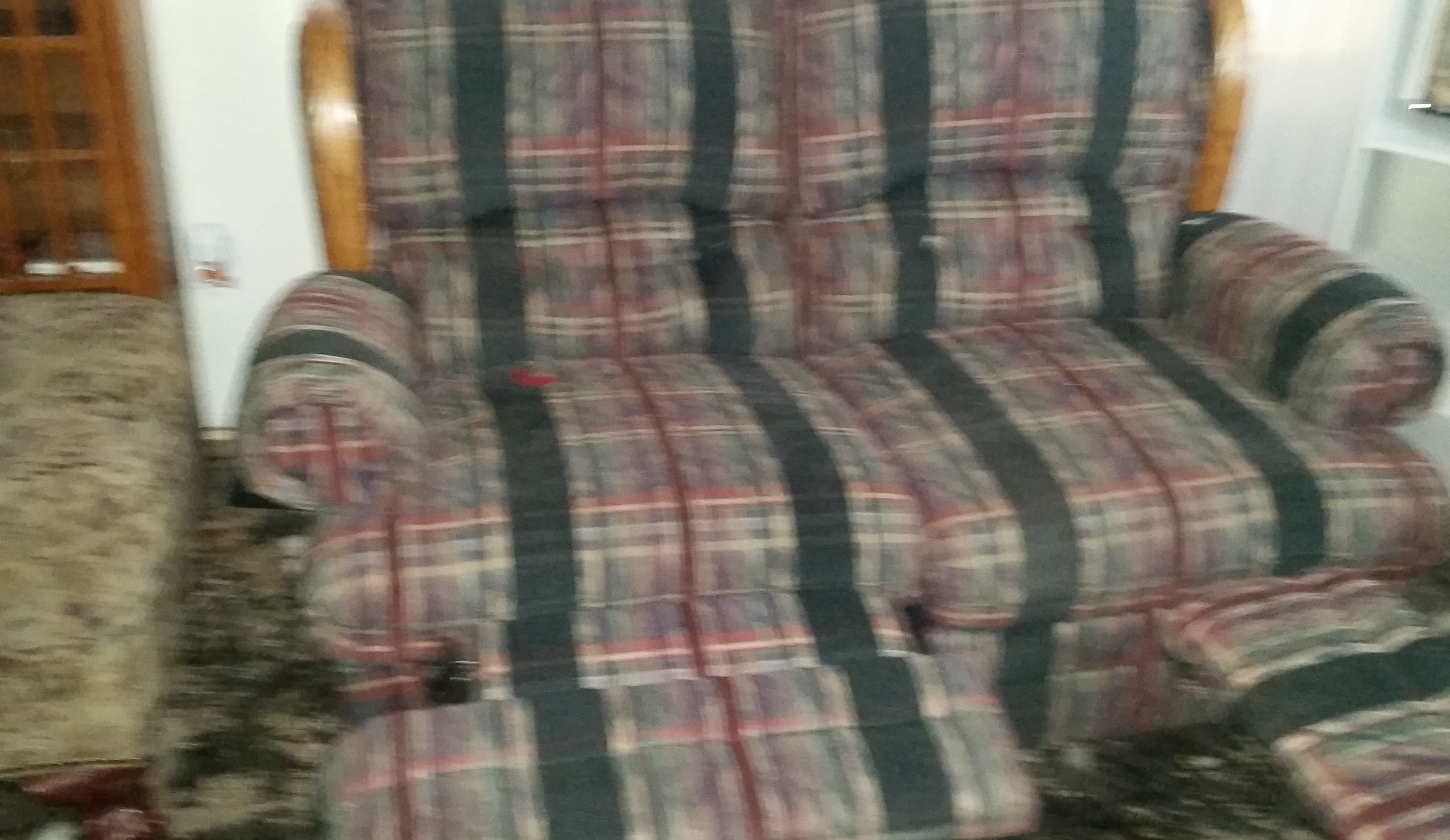 Reclining Sofa And Loveseat (loveseat also is a rocker)